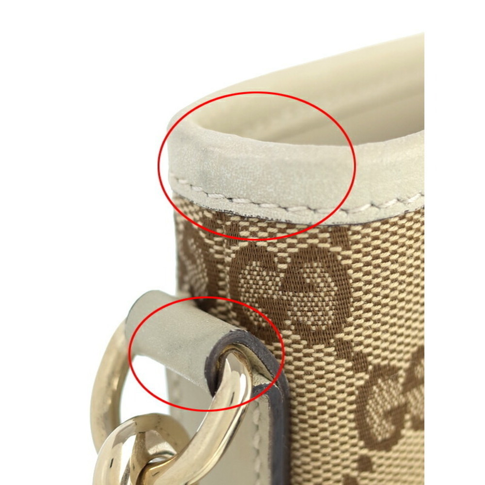 Gucci beige ebony GG canvas crossbody bag Brown - Picture 5 of 9